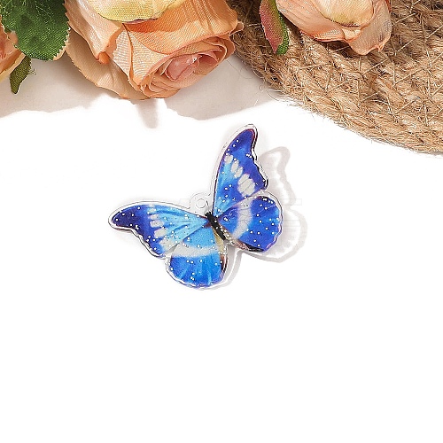 Acrylic Butterfly Alligator Hair Clips PW-WG483D5-04-1