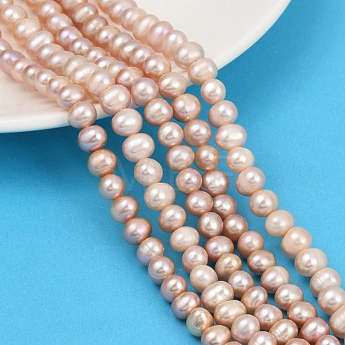 Natural Cultured Freshwater Pearl Beads Strands PEAR-I007-07X-13B-1