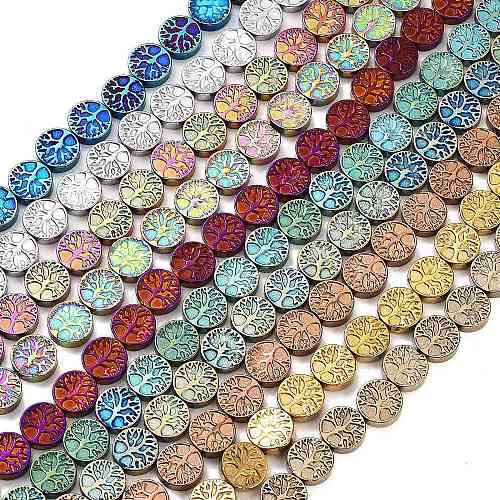 Synthetic Non-magnetic Hematite Beads Strands G-P545-P01-01-1