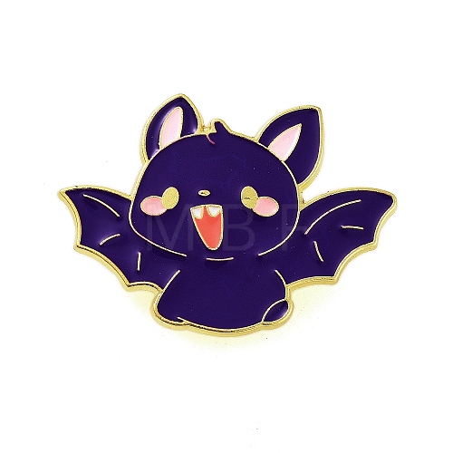 Halloween Theme Golden Alloy Brooches JEWB-U002-06J-1