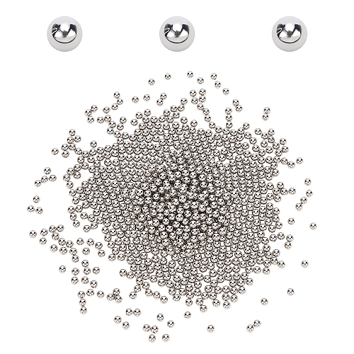 Stainless Steel Polished Beads STAS-WH0022-09P-1