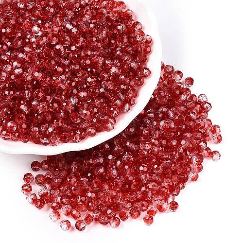 Baking Paint Electroplate Transparent Glass Seed Beads SEED-N006-07H-1