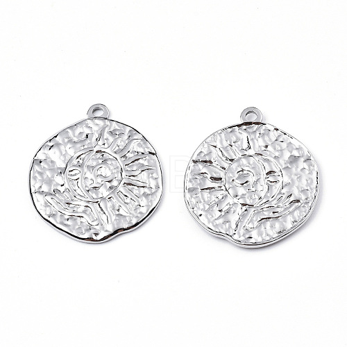 Non-Tarnish 201 Stainless Steel Pendants STAS-N098-077P-1