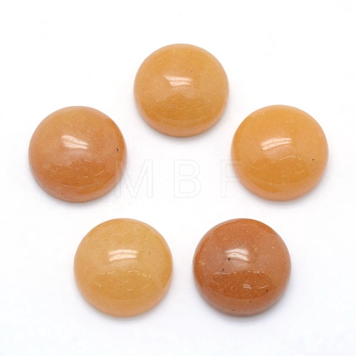 Natural Yellow Aventurine Cabochons G-P393-R36-10MM-1