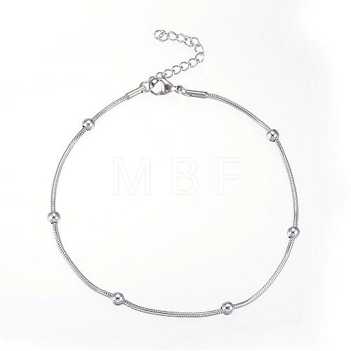 304 Stainless Steel Bracelets BJEW-D430-01-1