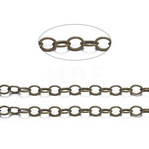 Brass Cable Chains X-CHC024Y-AB-1