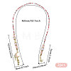 2Pcs Plastic Bead with Zinc Alloy Enamel Charms Bookmarks AJEW-GL0003-52A-2