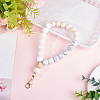 1Pc Silicone & Wood Pendant Decorations HJEW-BM0001-61D-4