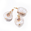 Natural Cultured Freshwater Pearl Pendants PEAR-E013-30A-2