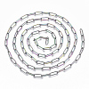 Ion Plating(IP) 304 Stainless Steel Textured Paperclip Chains CHS-S006-JN954-3-2