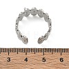 Oval 304 Stainless Steel Cuff Open Ring Setting SA-CBA37BC-07P-3