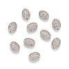 Brass Micro Pave Cubic Zirconia Beads ZIRC-F001-54P-1