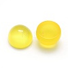 Natural Yellow Agate Cabochons X-G-P393-R06-8MM-2