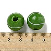 Printed Wood European Beads WOOD-G022-11D-3