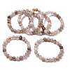 Natural Rutilated Quartz Round Beads Stretch Bracelets for Women BJEW-Z158-03D-03-4