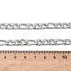 6MM 304 Stainless Steel Figaro Chain Necklaces NJEW-G203-02P-5
