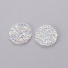 Glitter Hotfix Rhinestone GLAA-P047-D-12mm-3