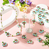 20pCS Printed Opaque Acrylic Beads OACR-TA0004-75A-7