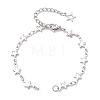 304 Stainless Steel Star Link Chain Bracelet Making AJEW-JB01446-1