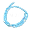 Electroplate Opaque Glass Beads EGLA-H112-06-HR06-2