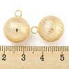 Brass Textured Pendants KK-P258-08G-3