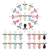 4 Sets Angle Shape Acrylic Pendants FIND-PH0009-11-WH-1