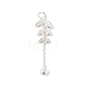 925 Sterling Silver Wheat Tassel Pendants STER-D288-02S-1