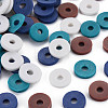 Handmade Polymer Clay Beads Strands CLAY-R089-8mm-T017-2