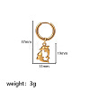 304 Stainless Steel Hoop Dangle Earrings WG37D9E-03-1
