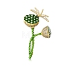 Exquisite Seedpod of the Lotus Alloy Brooch PW-WGB4D88-01-5