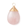 Natural Rose Quartz Pendants PALLOY-JF05086-01-3