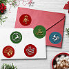 Christmas Theme 6Pcs  Brass Wax Seal Stamp Head AJEW-CP0001-87B-4