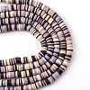 Handmade Polymer Clay Beads Strands CLAY-R089-8mm-T015-5
