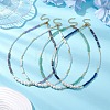 Natural Gemstone & Natural Pearl & Glass Seed Beaded Necklaces for Women NJEW-JN05094-2