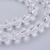 Transparent Glass Bead Strands GLAA-R095-8mm-15-3