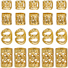 3 Bags Alloy Dreadlocks Beads FIND-BM0001-70-7
