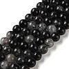 Natural Tourmalinated Quartz Beads Strands G-C268-B06-02-2