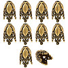 2 Bags Alloy Bead Caps FIND-PH0038-39AG-1