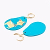 (Jewelry Parties Factory Sale)Golden Plated Brass Huggie Hoop Earring EJEW-JE04484-05-3