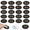6 Bags 6 Styles Acrylic Number Plate AJEW-OC0016-08-1