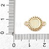 Brass Pave Clear Cubic Zirconia Religion Flat Round with Saint Connector Charms KK-L255-09G-01-3