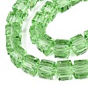 Transparent Glass Beads Strands GLAA-R041-8x8mm-A14-3