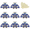 9pcs Alloy Enamel Brooches JEWB-ME0001-35-1