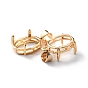 Brass Basket Pendant Setting with Prongs Mounting KK-WH0031-32G-01-1