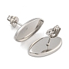 Anti-Tarnish 304 Stainless Steel Stud Earring Finding EJEW-U022-12P-2