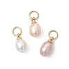 Natural Cultured Freshwater Pearl Pendants PALLOY-JF05172-01-1