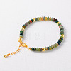 Simple Design Natural African Turquoise(Jasper) Beaded Bracelets for Women JH7309-8-1