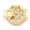 Brass Micro Pave Clear Cubic Zirconia Box Clasps LS-KK-E052-01D-G01-2