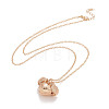 Alloy Multi Picture Photo Heart Locket Pendant Necklace for Women NJEW-M191-02KCG-1