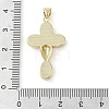 Brass Micro Pave Clear Cubic Zirconia Pendants KK-Q813-16B-G-3